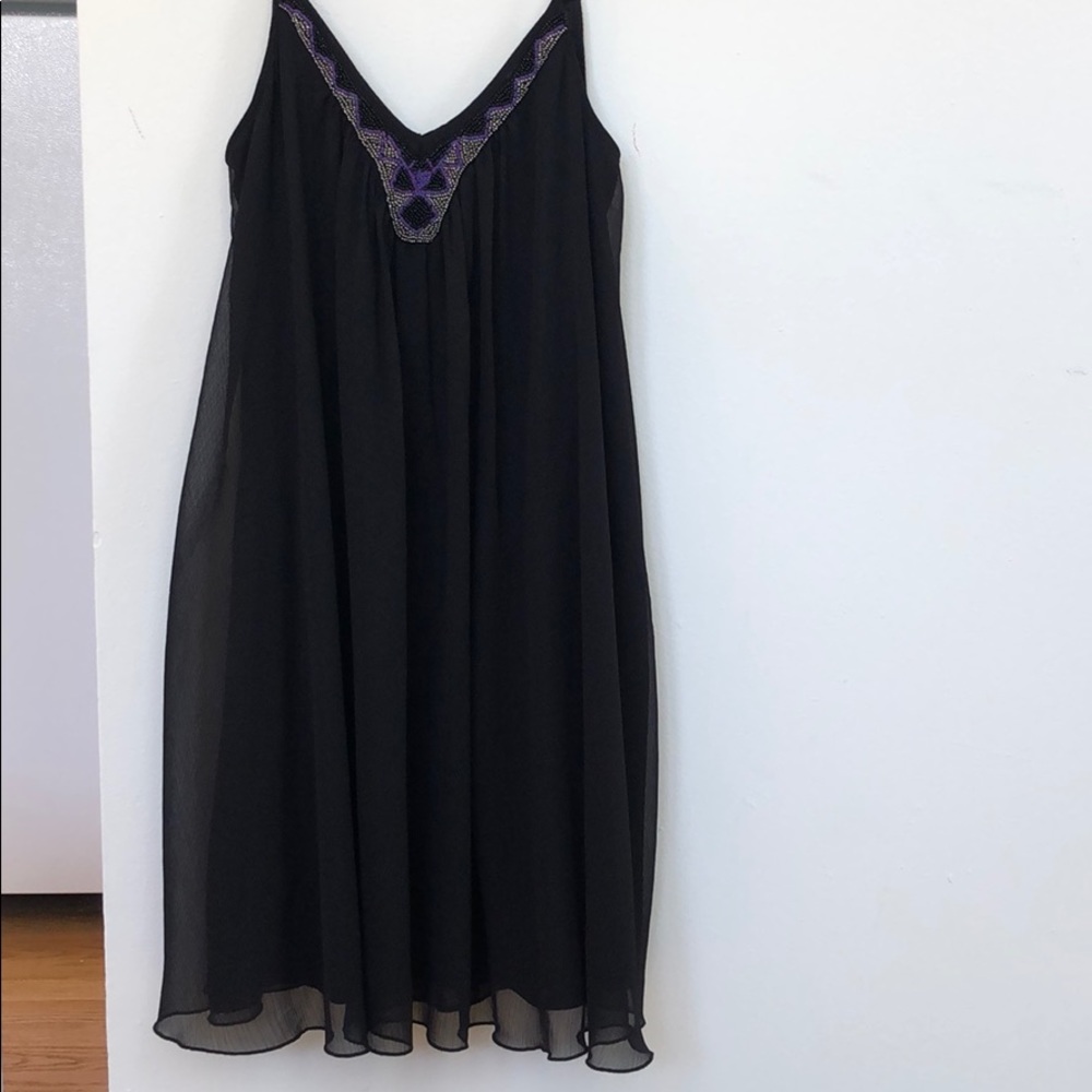 Express Shift Dress with Beaded Design